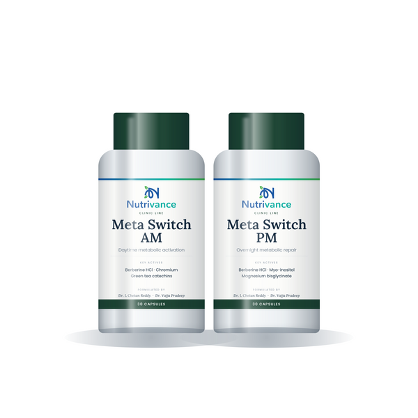 Meta Switch AM + PM — daytime metabolic activation and overnight metabolic repair — Nutrivance Clinical Sciences